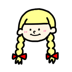 [LINEスタンプ] おさげガールandゆるキャラフレンズ