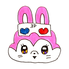 [LINEスタンプ] サン＆デイの3Dな日常 文字なしバージョン