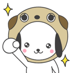 [LINEスタンプ] たろ犬。3(かぶり物)