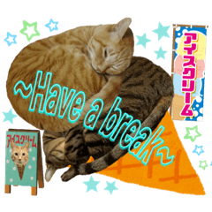 [LINEスタンプ] Johnny ＆ Chocola ＆ かりん ❽
