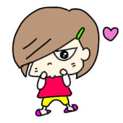 [LINEスタンプ] 目ヂカラ女子