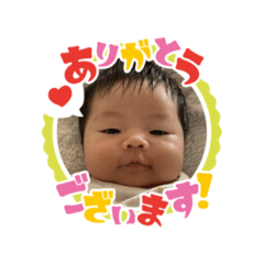 [LINEスタンプ] うちのハユンちゃん
