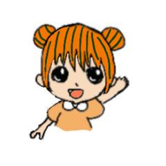 [LINEスタンプ] 橙ちゃん