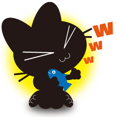 [LINEスタンプ] LINEスタンプの日×黒猫とあそぼう2