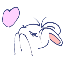 [LINEスタンプ] つきから来たらしいおもち