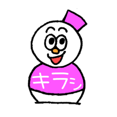 [LINEスタンプ] ピチピチTシャツのゆきだるまんず