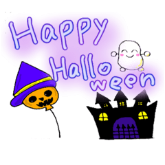 [LINEスタンプ] ワラビくんと、ワラビちゃんハロウィン