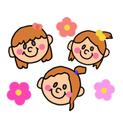 [LINEスタンプ] 使えるさんきょうだいFACEスタンプ