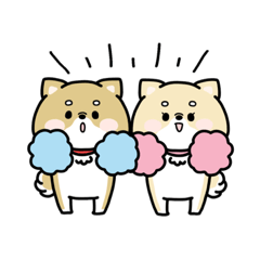 [LINEスタンプ] ムックとミントの柴犬スタンプ♪