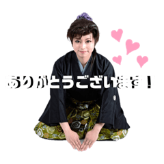 [LINEスタンプ] 女流剣士 野内花峰 実写スタンプ