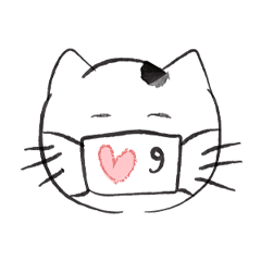 [LINEスタンプ] 新しい生活様式で暮らす猫 9