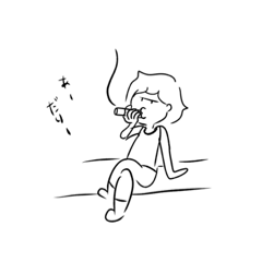 [LINEスタンプ] やさぐれた人々