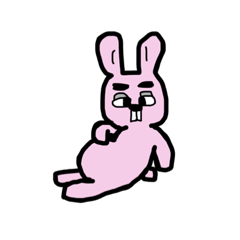 [LINEスタンプ] うさぎのべきこ