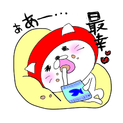 [LINEスタンプ] 推しにゃこ 熱いアツイ情熱れっど