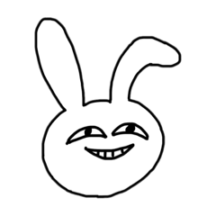 [LINEスタンプ] 生乾いたうさぎ