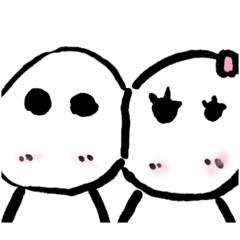 [LINEスタンプ] 骨子と骨男のラブラブシリーズ