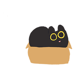 [LINEスタンプ] よく動くツリーハウスの黒猫