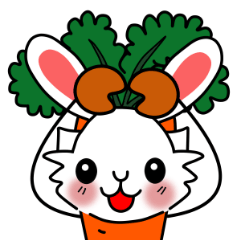 [LINEスタンプ] やさうさスタンプ #01