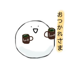 [LINEスタンプ] もちもちつるつる白玉ちゃん❤︎