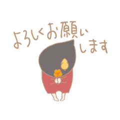 [LINEスタンプ] 鳥の巣ちゃん