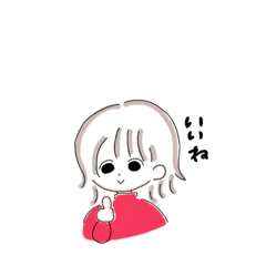 [LINEスタンプ] ちょっとだらしない女の子と猫の日常