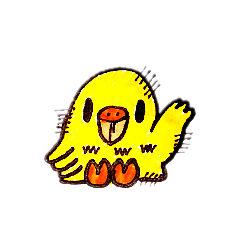 [LINEスタンプ] インコ ピーちゃん＆アオっち