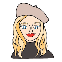 [LINEスタンプ] 世界の女の子 「シンプル仏語」