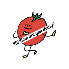 [LINEスタンプ] フレッシュ野菜たち (daily English)