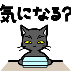 [LINEスタンプ] 感情の薄い黒猫 02