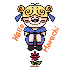 [LINEスタンプ] hello まるチ