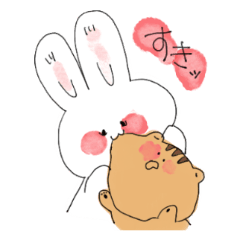 [LINEスタンプ] 焦げたうさぎ1