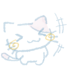 [LINEスタンプ] 水色ねこ＊秋