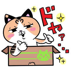 [LINEスタンプ] 三毛猫あられちゃん