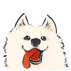 [LINEスタンプ] FluffySamoyed