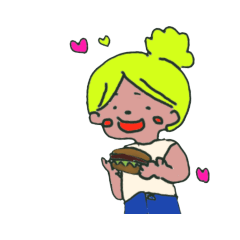 [LINEスタンプ] つぶの女の子スタンプその3