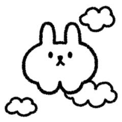 [LINEスタンプ] 雲ウサギ MUNGTO