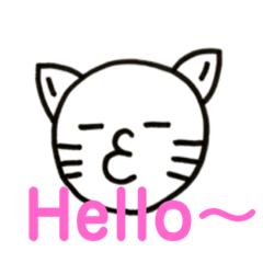 [LINEスタンプ] ねこぷスタンプ⑧英語編〜