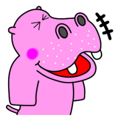 [LINEスタンプ] 「ヒッポー」の再現スタンプ