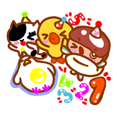 [LINEスタンプ] 爌肉の赤ちゃんの魚 友達xBROWN ＆ FRIENDS