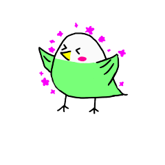 [LINEスタンプ] もちもちインコスタンプ