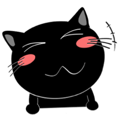 [LINEスタンプ] 黒猫ハッピー×LINEスタンプの日の画像（メイン）