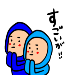 [LINEスタンプ] カラフル人間 岡山弁