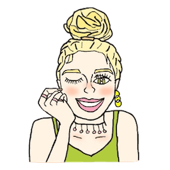 [LINEスタンプ] 英語編 綺麗おしゃれガール