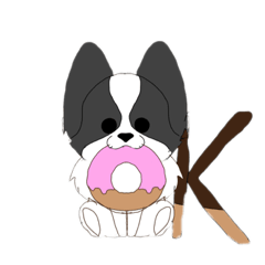 [LINEスタンプ] 黒パピのラック様(´˘`＊)