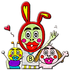 [LINEスタンプ] ブッチューワールド