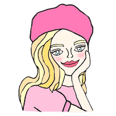 [LINEスタンプ] 仏語編 綺麗おしゃれガール