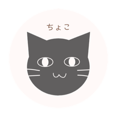 [LINEスタンプ] 黒猫ちょこくん