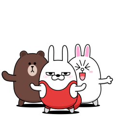 [LINEスタンプ] 擦れうさぎ＆ BROWN ＆ FRIENDS2