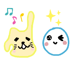 [LINEスタンプ] ゆがぽちとおもちちゃん