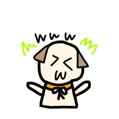 [LINEスタンプ] いぬのらのくん
